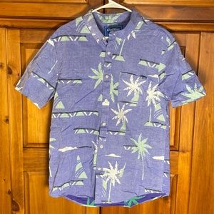 Chubbies Men’s Blue Patterned Short Sleeve Shirt